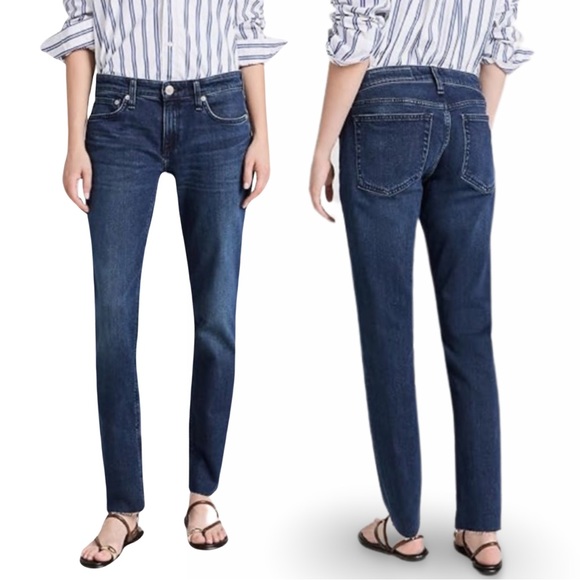 Rag & Bone Women's Dre Low-Rise Slim Boyfriend Jeans - Picture 5 of 12